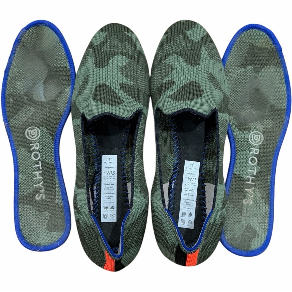 Rothy’s The Loafer in Olive Camo Size 7.5 - Picture 6 of 6